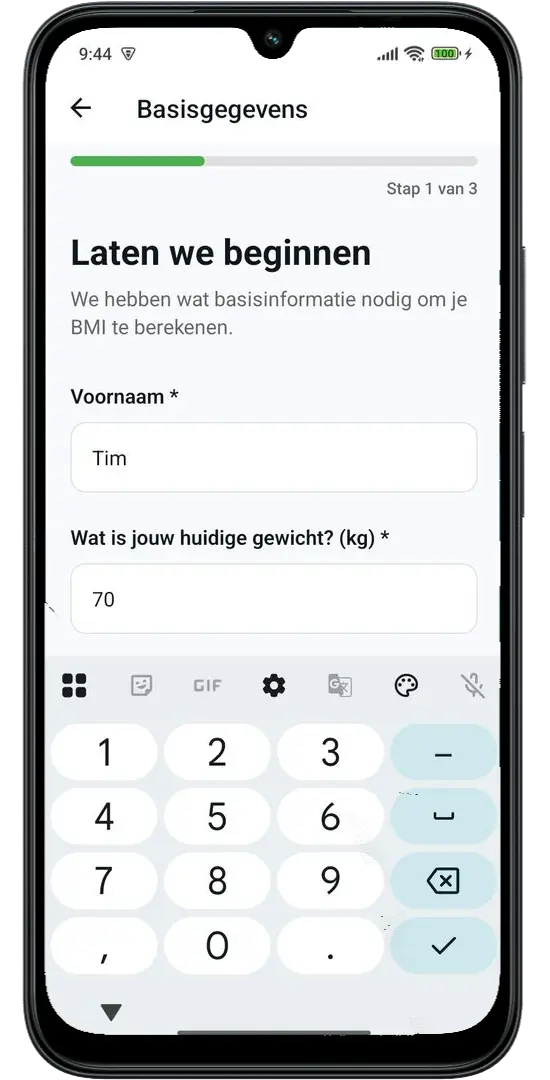 FitalOn Scherm 2